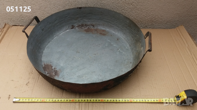 стара голяма тава за лютеница, агнета и др. , снимка 2 - Антикварни и старинни предмети - 44529558