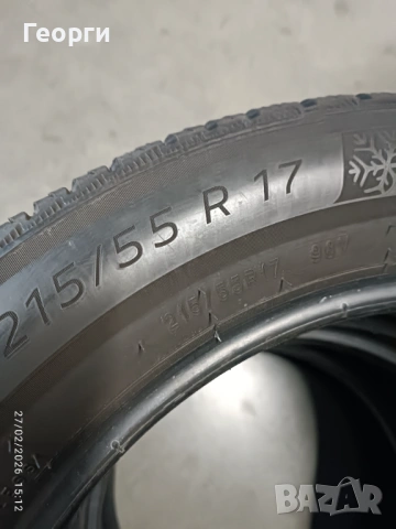 2бр.всесезонни гуми 215/55/17 Michelin, снимка 5 - Гуми и джанти - 53666528
