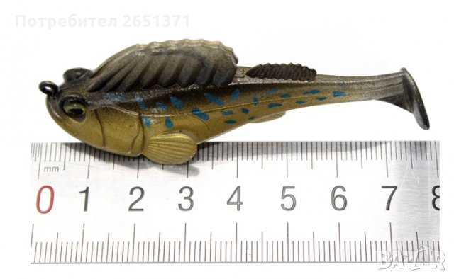 Силиконова примамка с кука, попче - 4 лв., снимка 4 - Стръв и захранки - 34533515