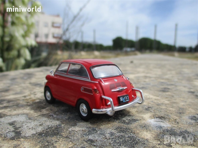 BMW Izetta DeCarlo 600 от 1960 - мащаб 1:43 на IXO/Altaya моделът е нов в блистер, снимка 10 - Колекции - 45190762