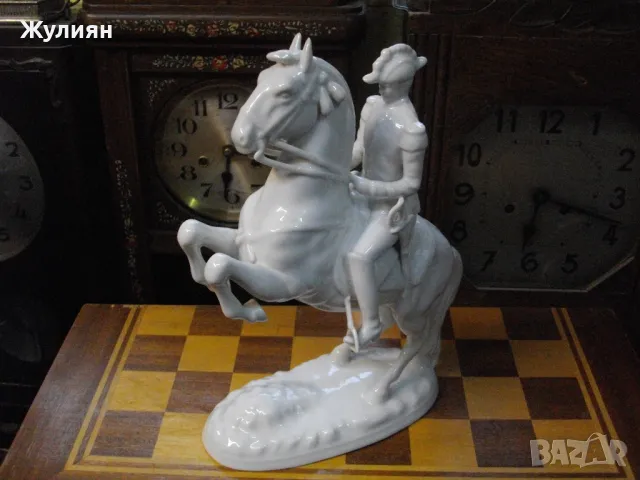 СТАР НЕМСКИ ПОРЦЕЛАН КОН ВОЙНИК GEROLD PORZELLAN , снимка 2 - Антикварни и старинни предмети - 49849520