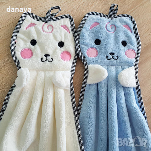 844 Микрофибърна кърпа за ръце Котета кухненска кърпа детска хавлия, снимка 7 - Хавлиени кърпи - 36228805