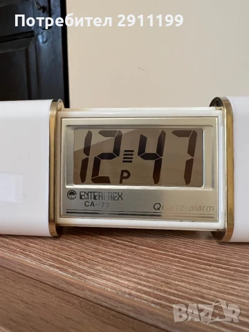 Винтидж настолен електронен часовник Enterprex , снимка 3 - Други - 50671911