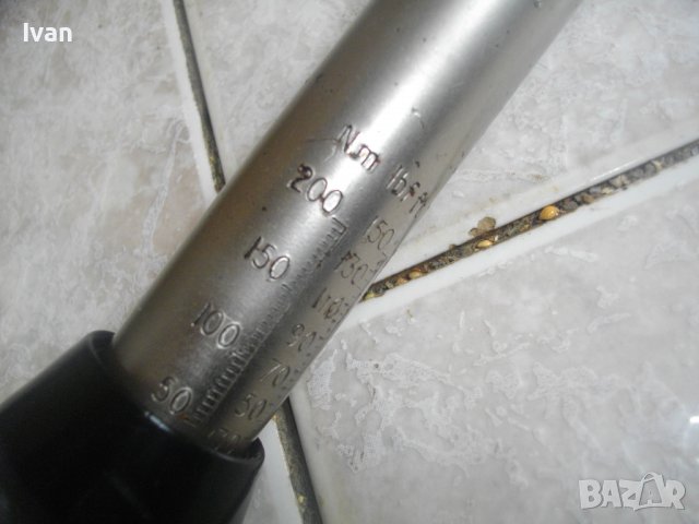 Английски 1/2 Захват 50-225 Nm-Динамометричен Ръчен Ключ-За Тежки Натоварвания-60см-2,0 кг-BRITOOL , снимка 4 - Други инструменти - 40151468