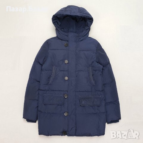 United Colors of Benetton Down Parka Мъжко XS Юношеска Парка Яке Грейка с Качулка Гъши Пух 13-14г