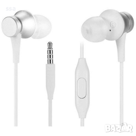 Слушалки с микрофон Xiaomi Mi In-Ear Headphones Basic сребристи, снимка 2 - Слушалки, hands-free - 36222928