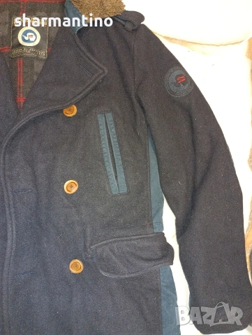 Napapijri вълнено палто L - 29 лв, снимка 3 - Якета - 53043399