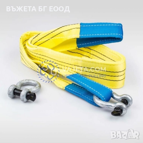 Колан за теглене 20т с уши или шегели или куки до 20м, снимка 3 - Други машини и части - 33118276