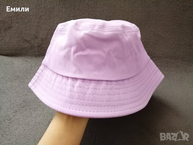 Изчистена дамска шапка тип идиотка в лилав цвят, снимка 2 - Шапки - 41737205