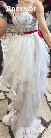 Официална бяла Рокля