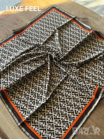 Дамски Шалове - Коприна ⚜️ FENDI , снимка 5 - Шалове - 53021459