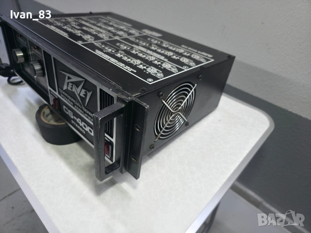 Професионален стерео усилвател  Peavey CS-400. 2х200, снимка 3 - Ресийвъри, усилватели, смесителни пултове - 53566185