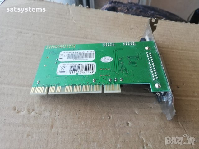  PCI Controller Card MosChip NM9735 2 x Serial RS-232 + 1 x Parallel IEEE1284, снимка 7 - Други - 41690142