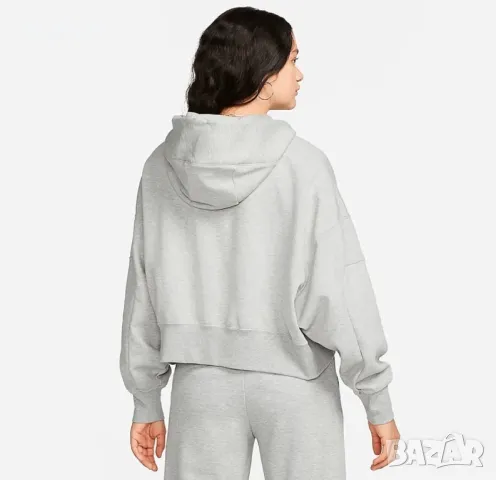 Дамско горнище Nike Tech Fleece Grey/Black - размер S (oversize), снимка 2 - Спортни екипи - 48235426