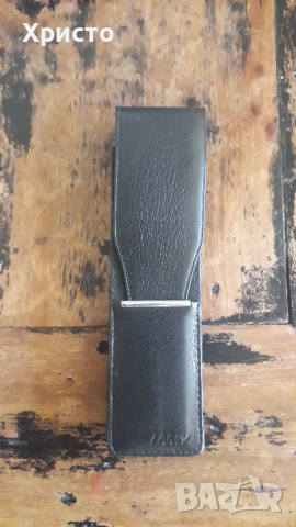 калъф за химикалки Лами Lamy черен със масивно сребро, за 2 неща, снимка 1 - Други ценни предмети - 36514732