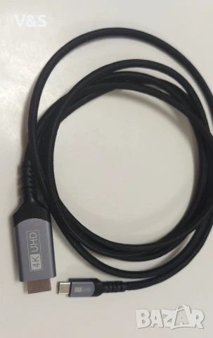 Кабел преход Type C to HDMI HDTV, 4К с дължина 2м, снимка 3 - USB кабели - 50485027