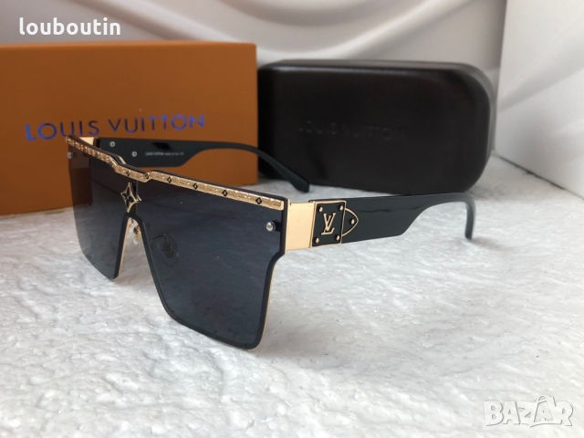 Louis Vuitton 2022 висок клас мъжки слънчеви очила унисекс дамски тип маска, снимка 11 - Слънчеви и диоптрични очила - 36050505