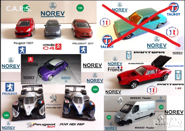 Метални колички NOREV