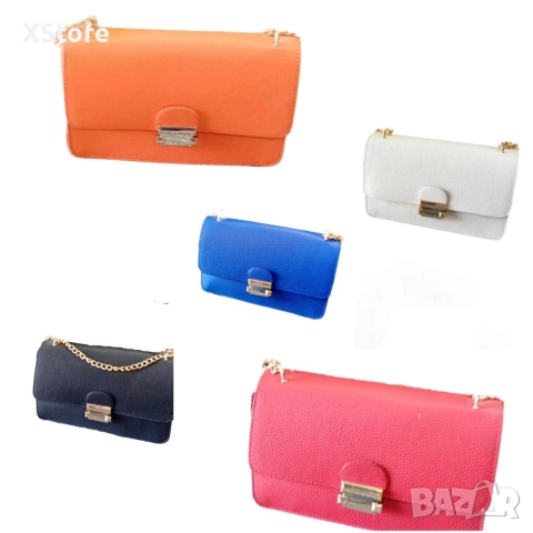 Малка дамска кожена чанта за през рамо. Предлага се в 8 цвята, снимка 11 - Чанти - 52584215