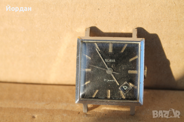 СССР часовник ''Слава'' 21 камъка, снимка 2 - Мъжки - 44515239