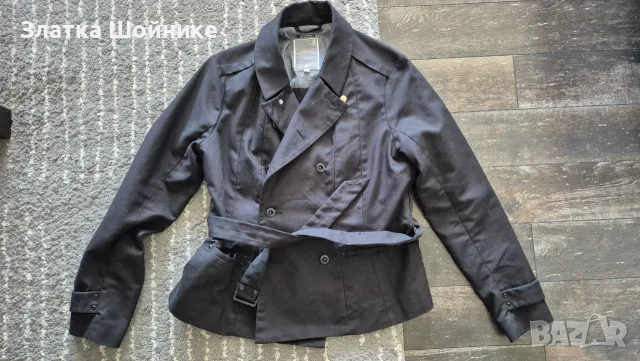 Чисто ново дамско късо яке / Къс тренчкот G-STAR RAW – Черно – Размер L., снимка 2 - Якета - 56133819