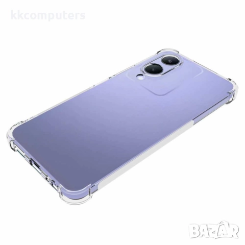 Удароустойчив TPU Калъф за vivo Y17s 4G / Y28 5G / Y33t - Airbag технология, вкл. Протектор, Прозрач, снимка 5 - Резервни части за телефони - 52561627