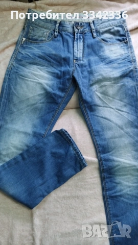 Класически мъжки дънки - Светлосини - Размер 30