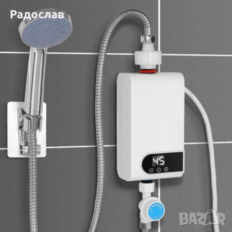 Проточен бойлер 3500W с дигитален дисплей – Моментална топла вода без чакане., снимка 6 - Бойлери - 52668717