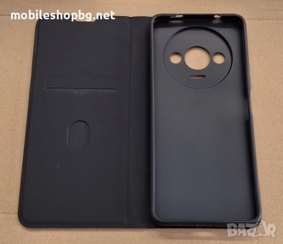 Redmi A3 калъф страничен розов зелен, снимка 5 - Калъфи, кейсове - 51492995