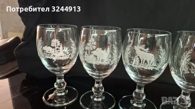 Ловен сервиз за ракия и вино, снимка 2 - Сервизи - 55896190
