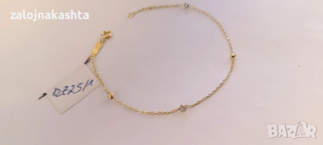 Нова-Златна гривна-0,78гр/14кр, снимка 5 - Гривни - 52735710