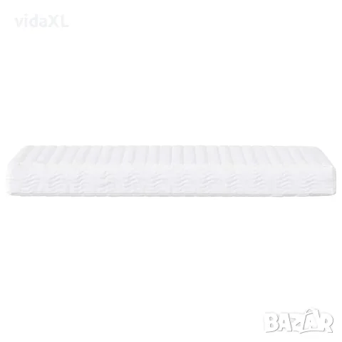 vidaXL Канапе с матрак, тъмнозелено, 100x200 см, кадифе, снимка 6 - Спални и легла - 56146788
