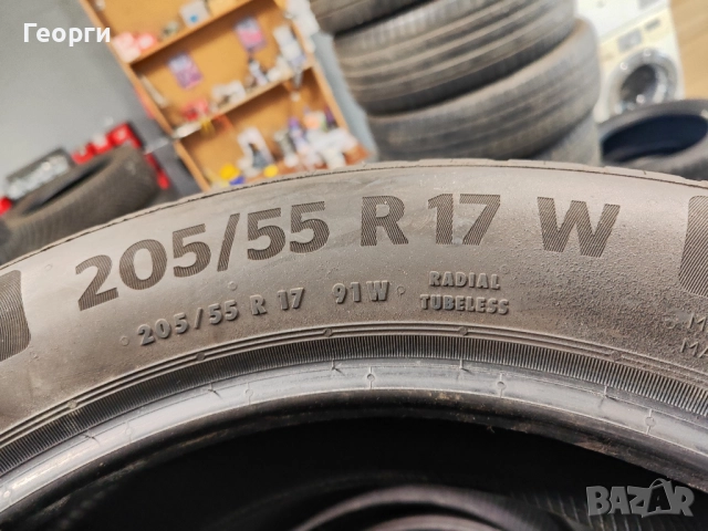 4бр.летни гуми 205/55/17 Continental, снимка 4 - Гуми и джанти - 51846695