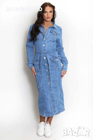 Дамска дънкова рокля, снимка 5 - Рокли - 52201916