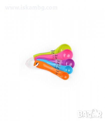 ДОМАКИНСКИ МЕРИТЕЛНИ ЦВЕТНИ ЛЪЖИЧКИ 5 БР. - код 1611, снимка 6 - Аксесоари за кухня - 33991973