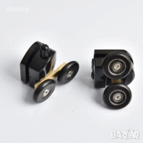 Комплект от 8 бр. ролки за душ кабини в черно R115