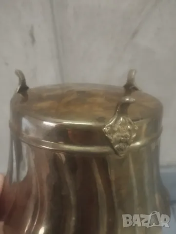 Месингова саксия,кашпа, снимка 5 - Други ценни предмети - 47809621