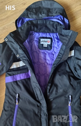 Дамско ски яке, размер S, Etirel, черно , снимка 6 - Якета - 52237742
