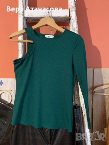 👠💄👜 Екстравагантна блуза с един ръкав👖 м/л/хл🔝, снимка 3 - Блузи с дълъг ръкав и пуловери - 52564488