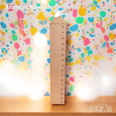 Детска дървена линийка във формата на молив, снимка 6 - Рисуване и оцветяване - 51997642