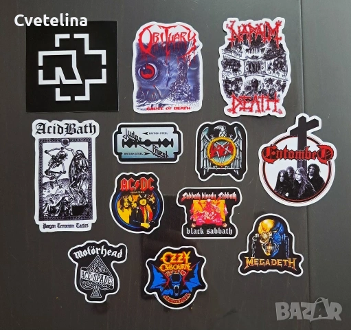 Персонализирани стикери - метъл и рок , снимка 7 - Колекции - 53228264