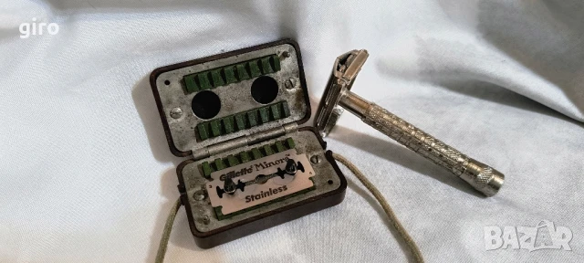 Антикварен прибор за острене на бръснарски ножчета, снимка 6 - Антикварни и старинни предмети - 50685196