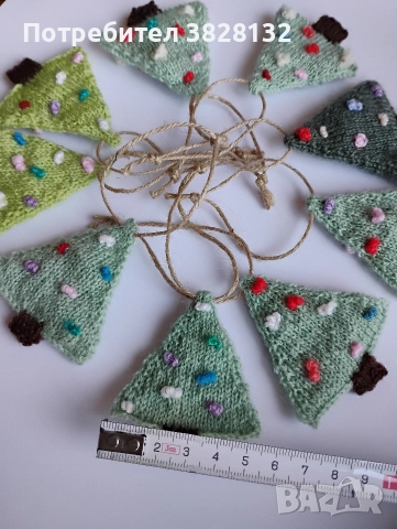 плетени играчки за елха, снимка 5 - Декорация за дома - 52730651