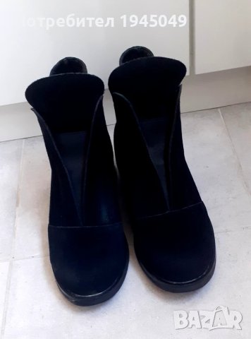 Дамски боти - 37 номер (естествен велур), снимка 6 - Дамски боти - 50848345