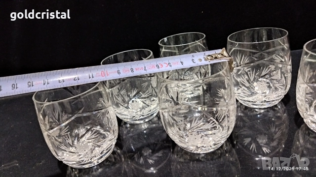 кристални чаши , снимка 5 - Антикварни и старинни предмети - 52795669