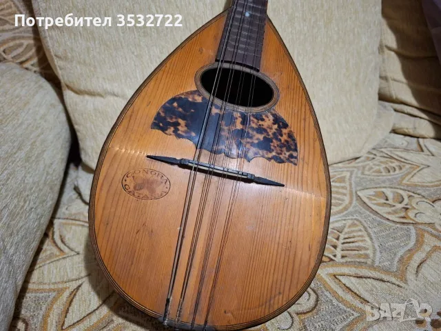 Ретро италианска мандолина, снимка 6 - Струнни инструменти - 55982347