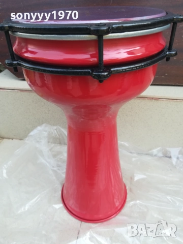 ГОЛЯМА ЧЕРВЕНА ТАРАМБУКА С БОЛТОВЕ-ВНОС СИРИЯ 2108251327LCHERY, снимка 6 - Ударни инструменти - 51441066