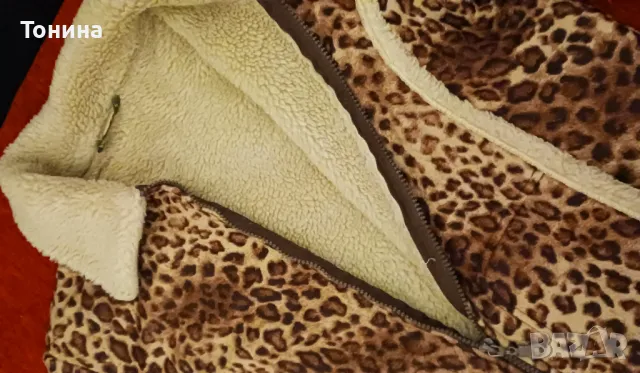 Дамско тигрово еко кожухче и дамски тигрови боти, снимка 5 - Якета - 48199206