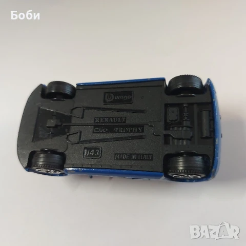  Bburago Italy Renault Clio Trophy 1:43 Количка, снимка 7 - Колекции - 50851573