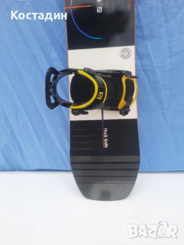Сноуборд 155см. Salomon Huck Knife RTL Wide с автомати, снимка 5 - Зимни спортове - 53205887